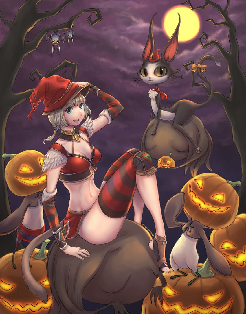 adventurer, cait sith, and mandragora (final fantasy and 1 more) drawn by cactus41747280
