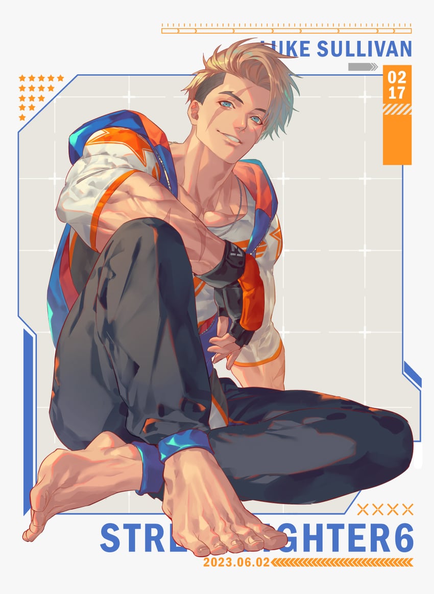 luke sullivan (street fighter and 1 more) drawn by talgi