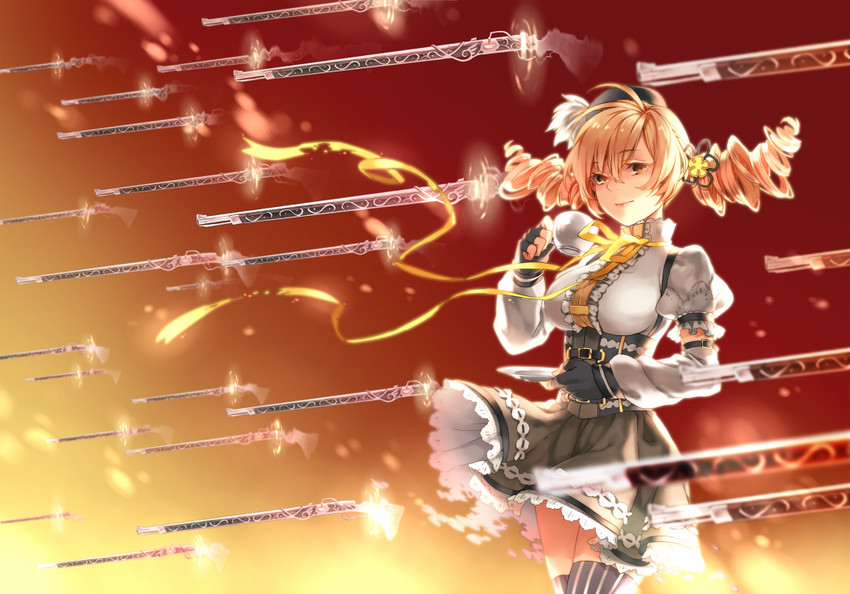tomoe mami (fate and 2 more) drawn by ushi_(newrein)