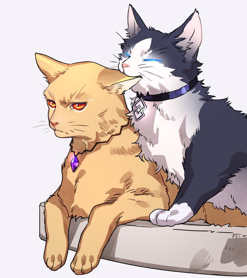 fujimaru ritsuka and gilgamesh (fate and 1 more) drawn by tenobe