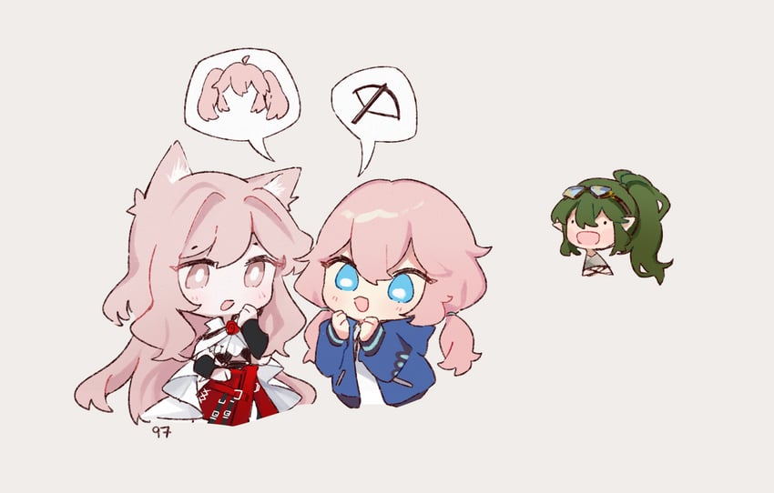 blue poison, gavial, pozyomka, and gavial the invincible (arknights) drawn by ruri_(dailybloopy)