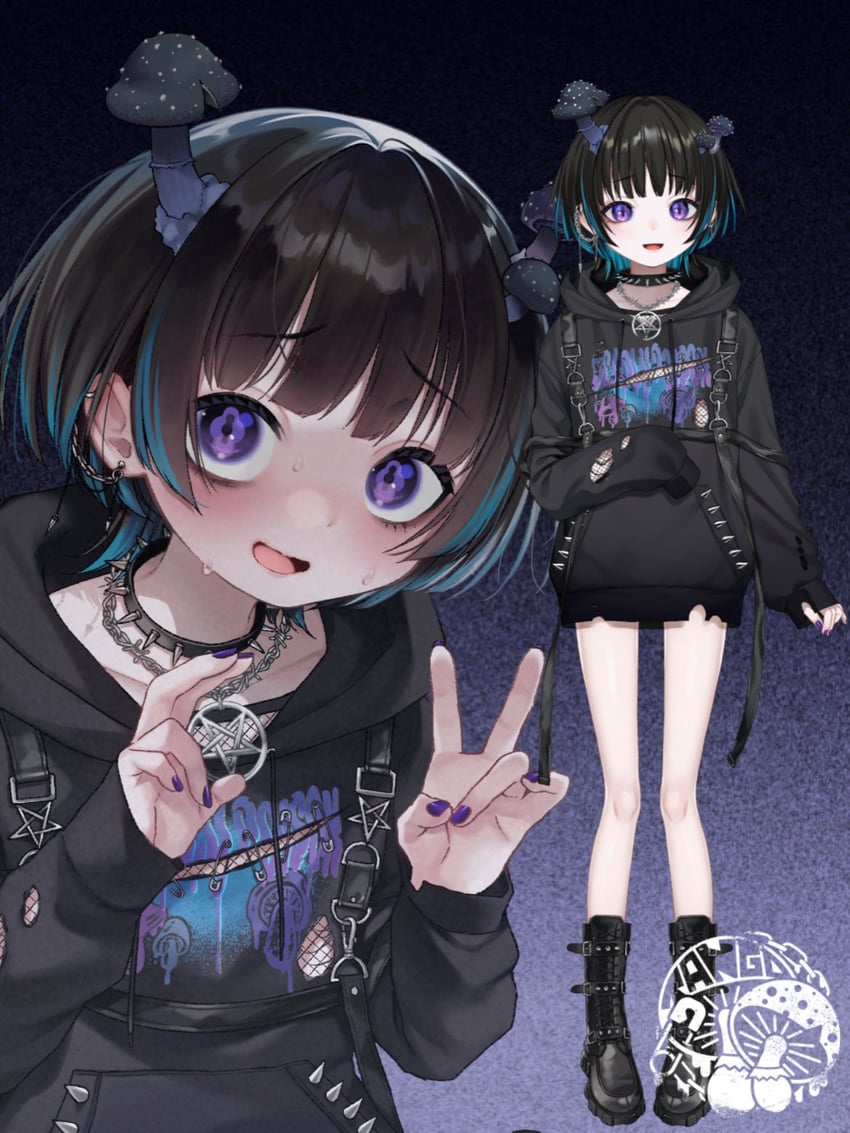 kinokoma tango (indie virtual youtuber) drawn by dancho_(dancyo)