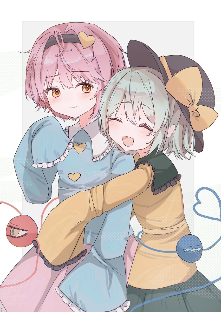 komeiji koishi and komeiji satori (touhou) drawn by riripika_2525