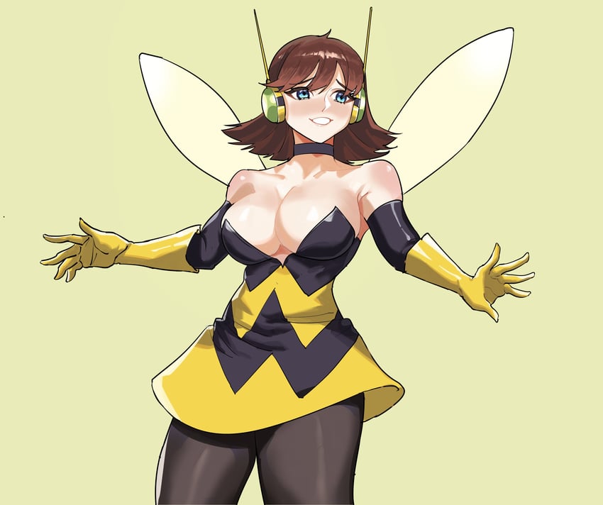 wasp and janet van dyne (marvel and 2 more) drawn by alula456