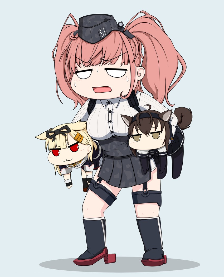 yuudachi, yuudachi kai ni, atlanta, and hatsuzuki (kantai collection) drawn by yakuto007