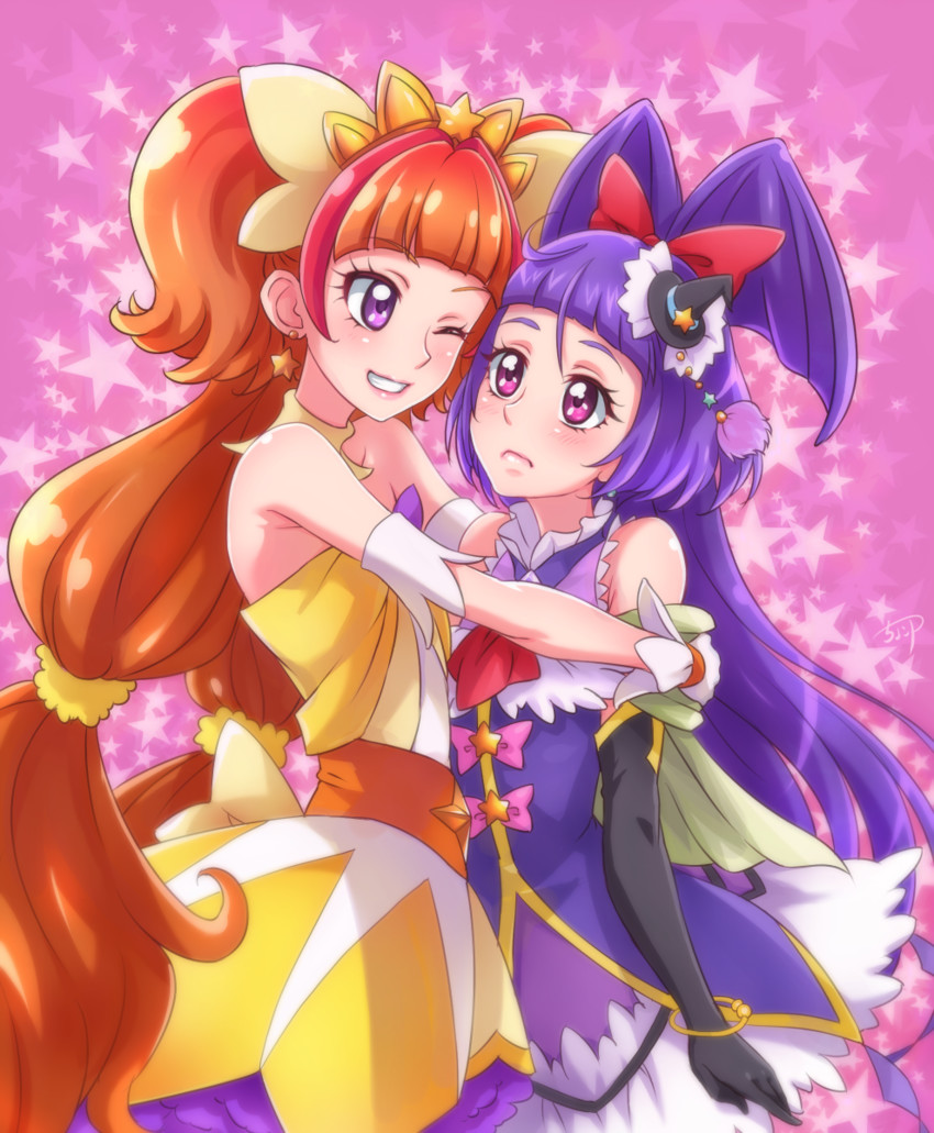 amanogawa kirara, izayoi liko, cure twinkle, and cure magical (precure and 2 more) drawn by chocokin
