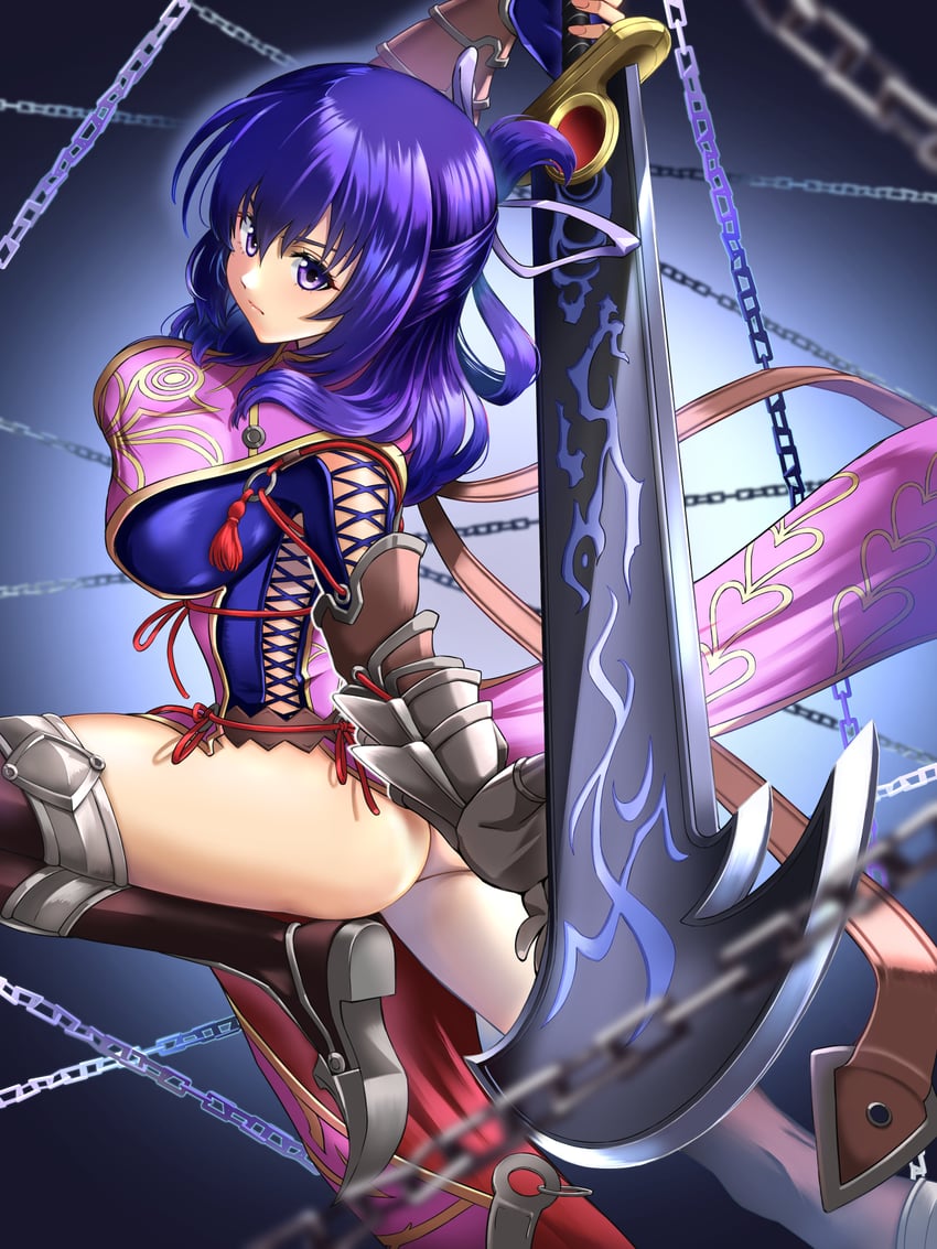rixia mao (eiyuu densetsu and 2 more) drawn by chiga_akira