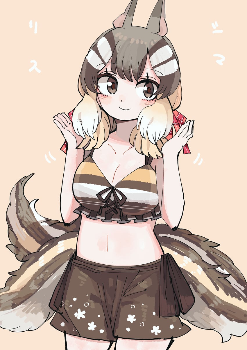 siberian chipmunk (kemono friends and 1 more) drawn by kanmoku-san