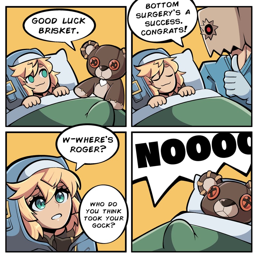 bridget, roger, and faust (guilty gear and 1 more) drawn by kermittend
