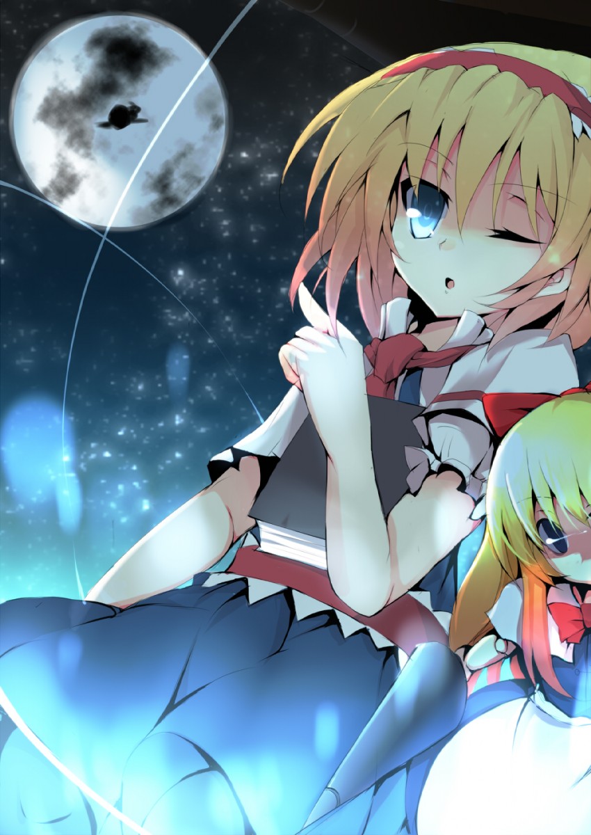 kirisame marisa, alice margatroid, and shanghai doll (touhou) drawn by madara_hio