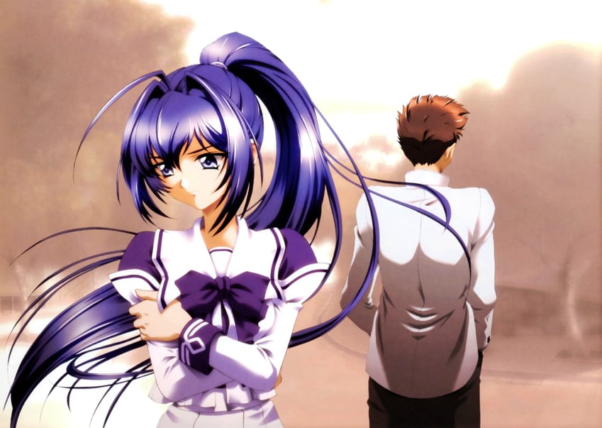 hayase mitsuki and taira shinji (kimi ga nozomu eien) drawn by baka_ouji_persia