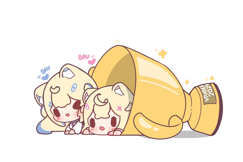 fuwawa abyssgard and mococo abyssgard (hololive and 1 more) drawn by decrilus