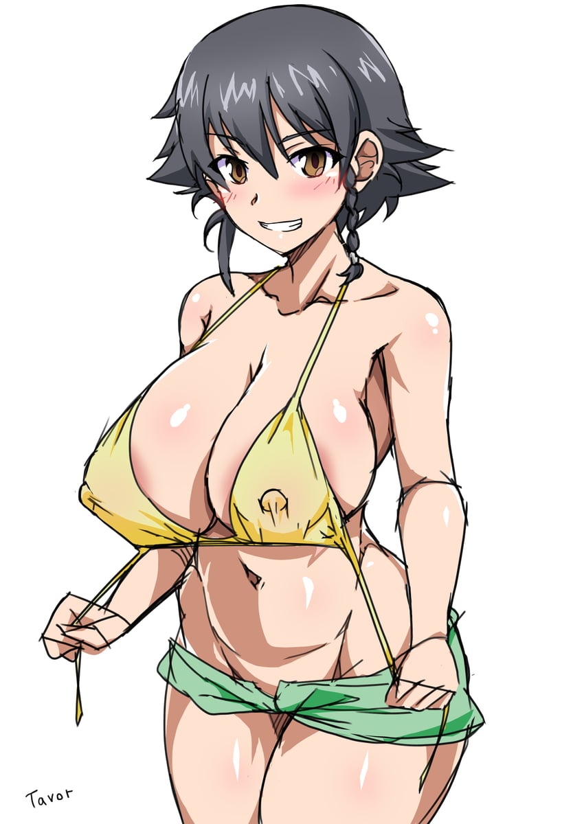 pepperoni (girls und panzer) drawn by tavor_(m_tavor)