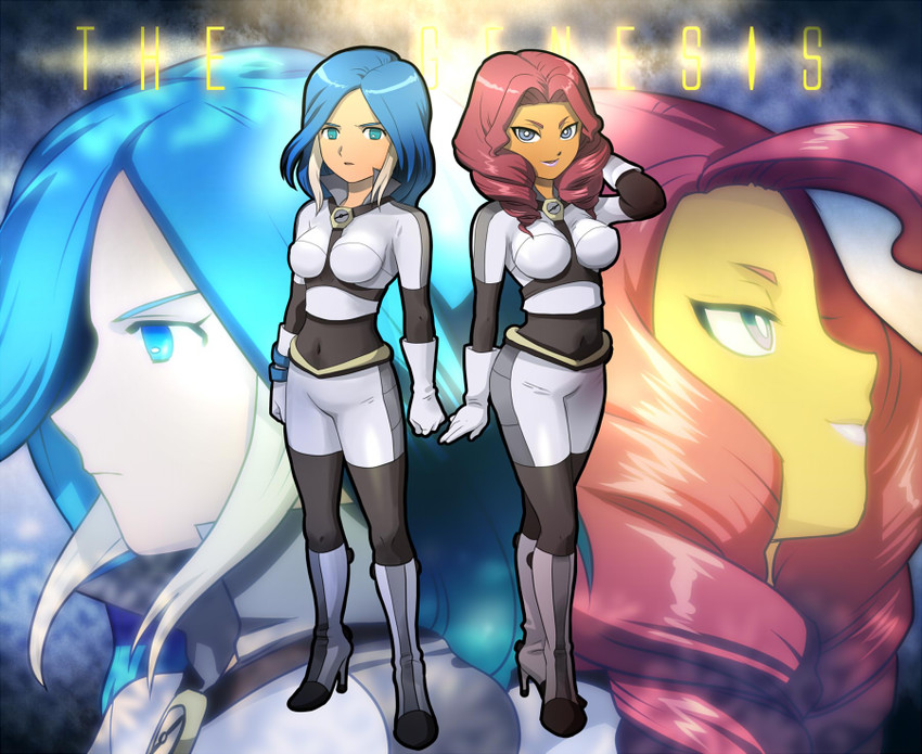 urubida and kii fumiko (inazuma eleven) drawn by mizuhara_aki