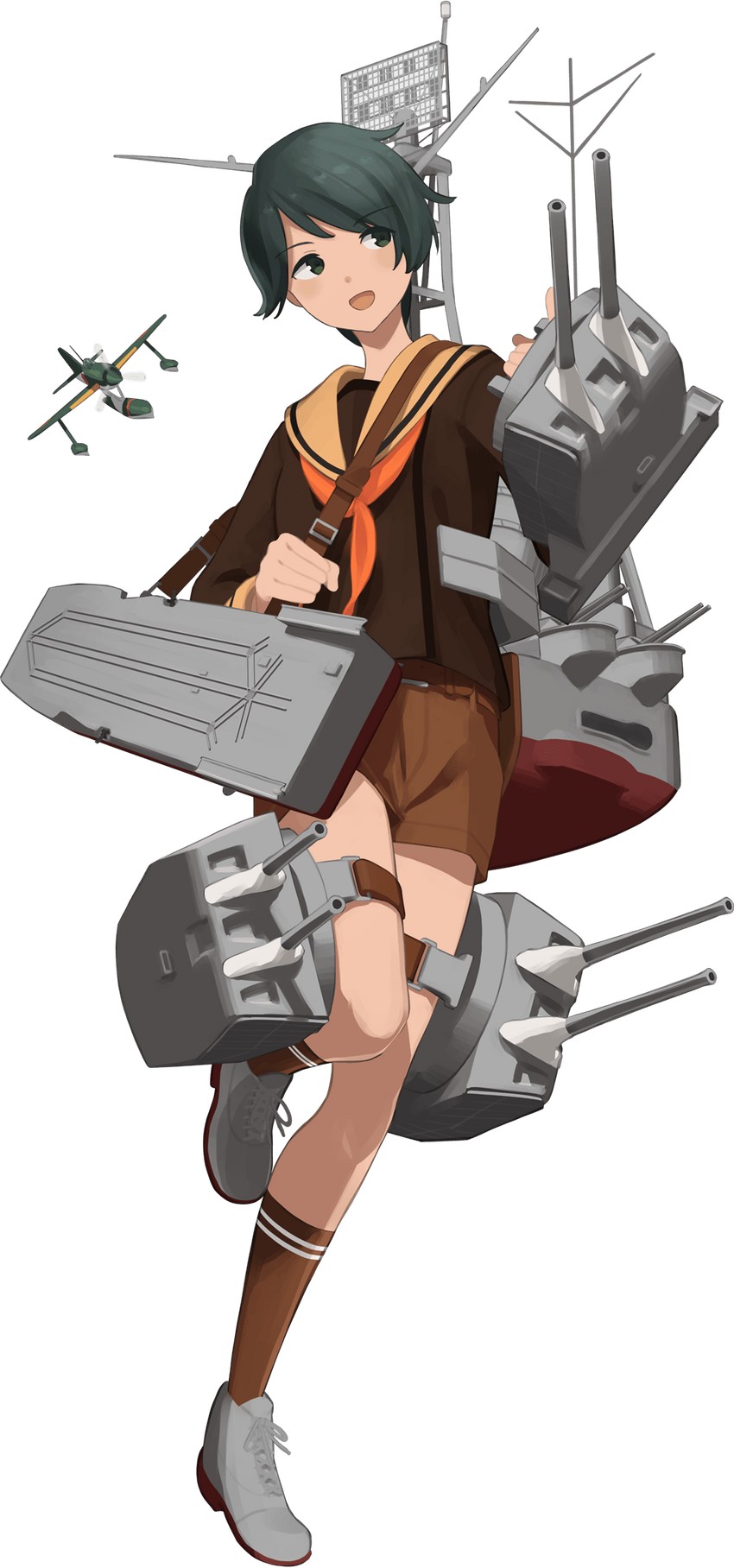 mogami and mogami kai ni (kantai collection) drawn by shibafu_(glock23)