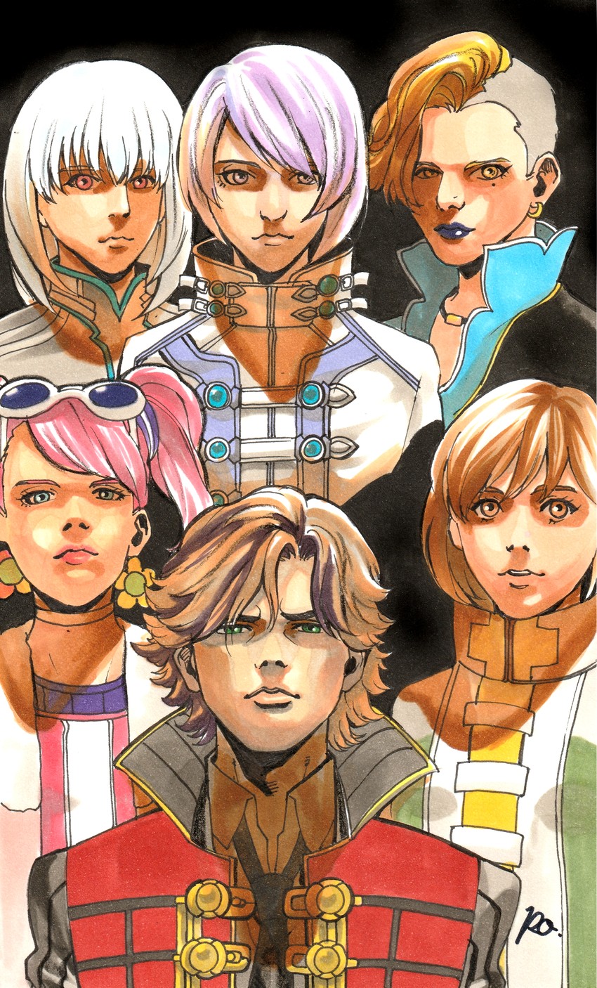 kirill vrubel, douglas billingham, deana del rio, katherine rochefort, sophie gainsbourg, and 2 more (queen and 1 more) drawn by pon_(1752249)