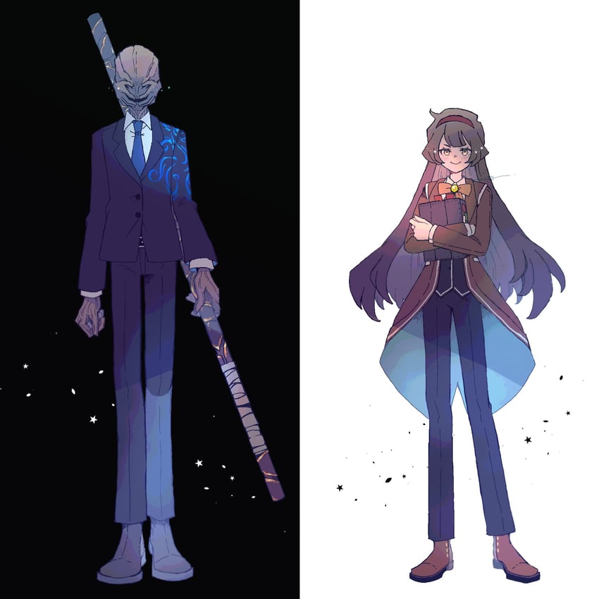 malkuth and philip (project moon and 1 more) drawn by nito