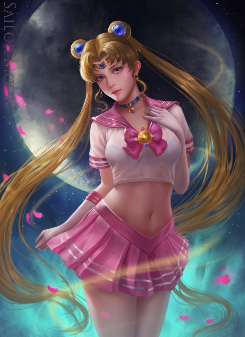 tsukino usagi and sailor moon (bishoujo senshi sailor moon) drawn by chunhwei_lee