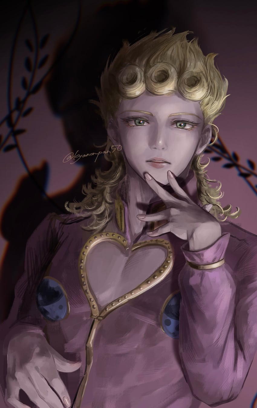 giorno giovanna and gold experience (jojo no kimyou na bouken and 1 more) drawn by kyanonpan50