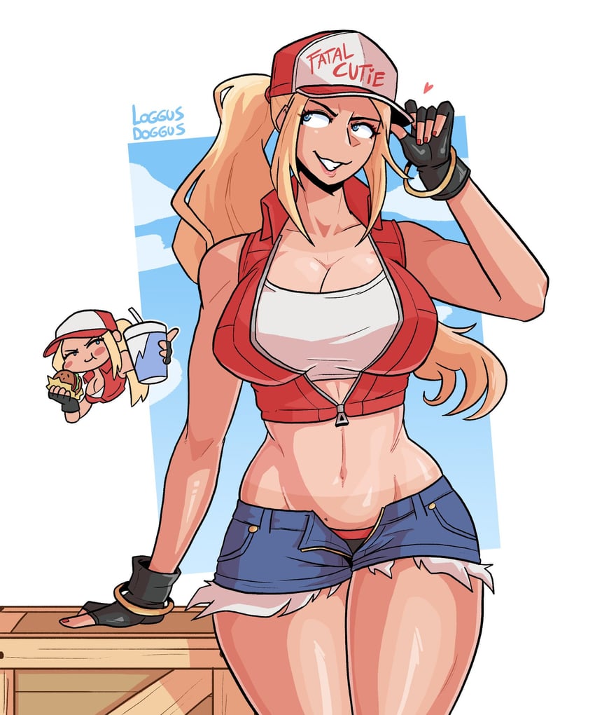 terry bogard (the king of fighters and 3 more) drawn by log_dog