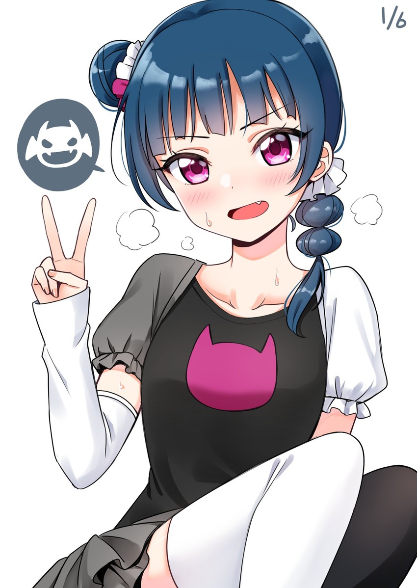tsushima yoshiko (love live! and 1 more) drawn by deadnooodles