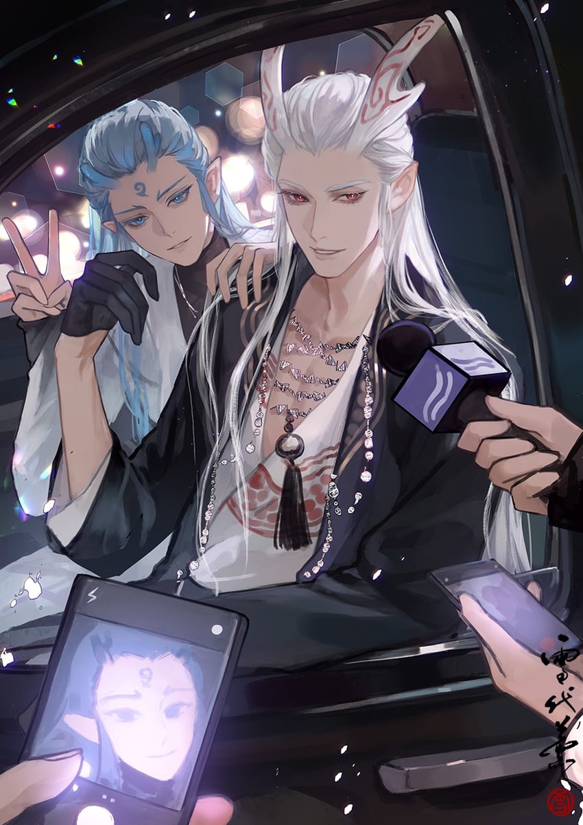 ao bing and ao guang (nezha zhi motong jiangshi) drawn by xuedaixun