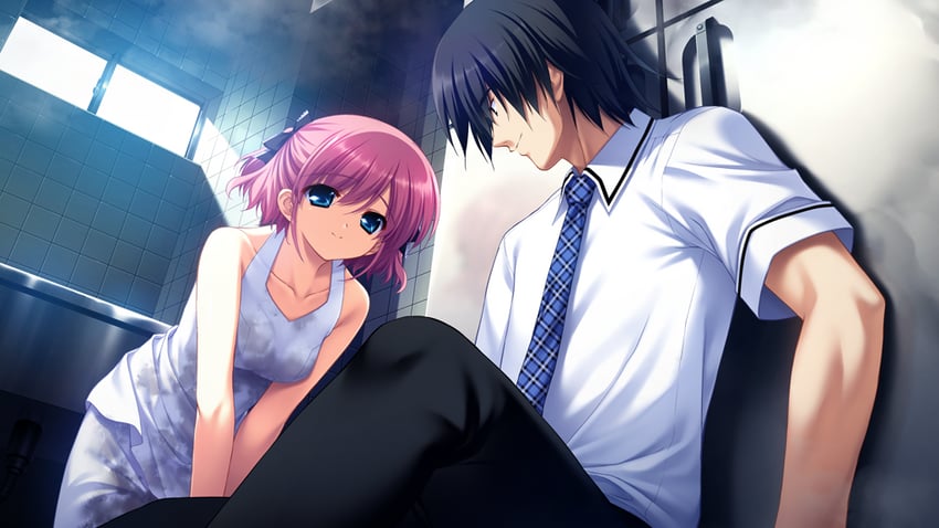 kazami yuuji and komine sachi (grisaia and 1 more) drawn by fumio_(ura_fmo)
