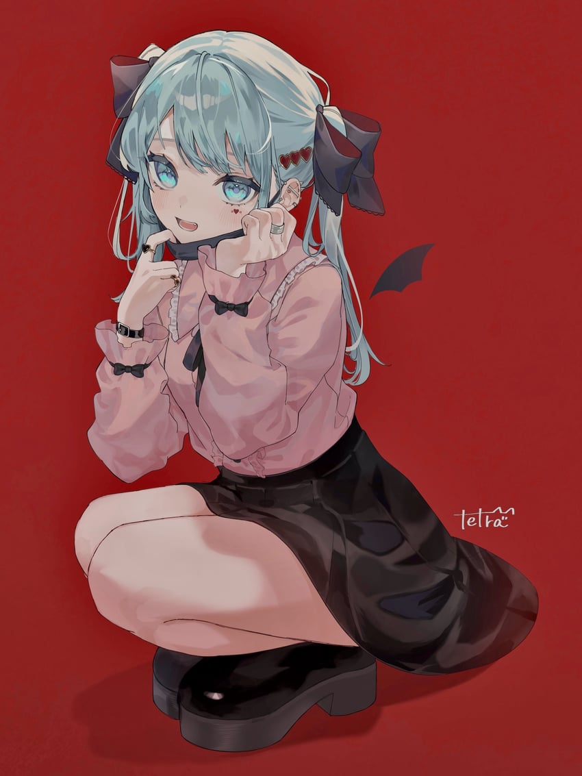 hatsune miku (vocaloid and 1 more) drawn by tetra_mmm