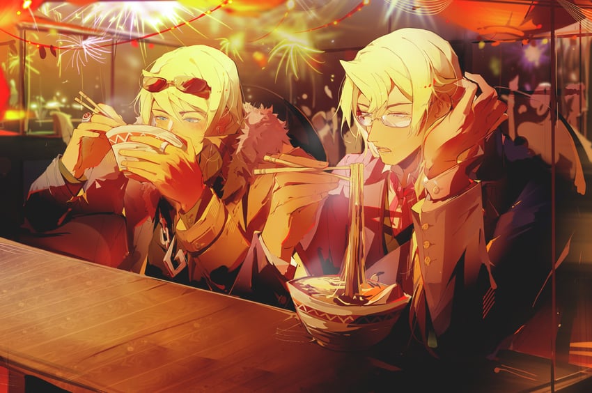klavier gavin and kristoph gavin (ace attorney and 1 more) drawn by lanfengzheyu