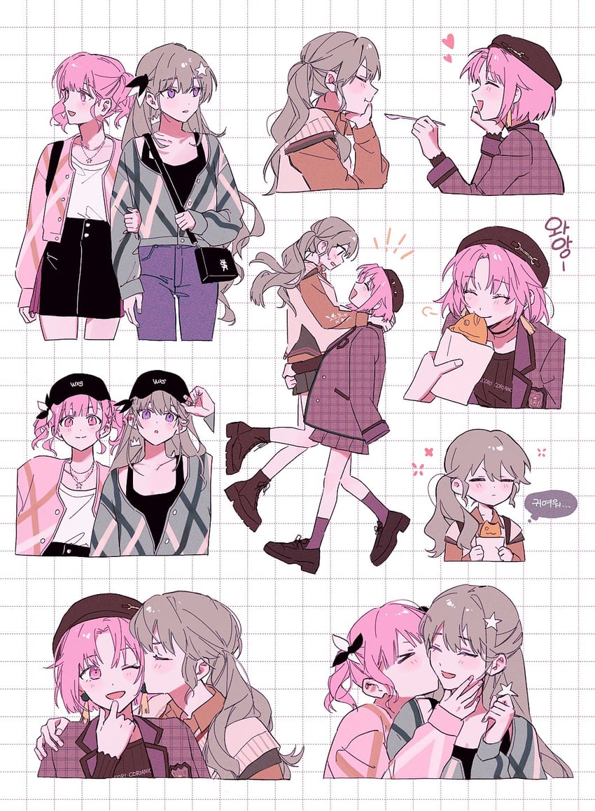 ootori emu and kusanagi nene (project sekai and 1 more) drawn by ganada_404