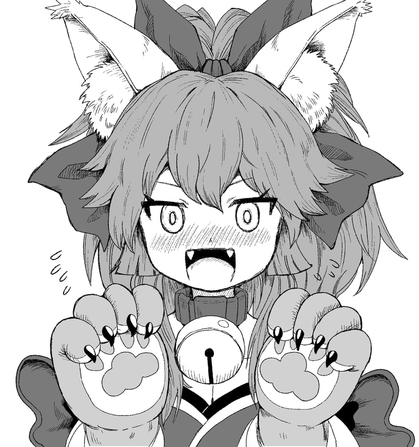tamamo and tamamo cat (fate and 1 more) drawn by kusama_takato