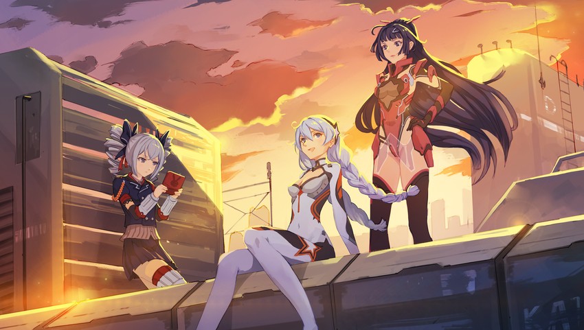 kiana kaslana, raiden mei, and bronya zaychik (honkai and 1 more) drawn by kai1up