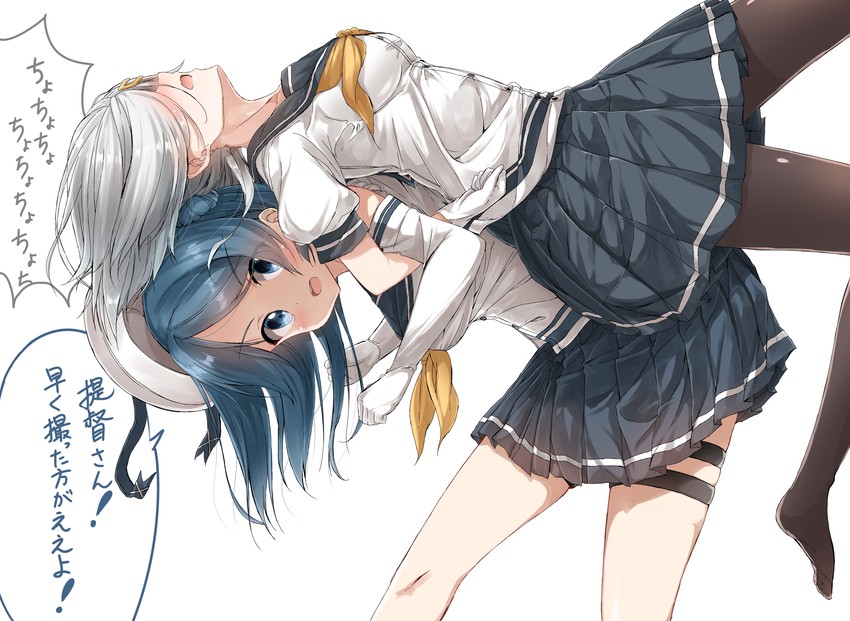 hamakaze and urakaze (kantai collection) drawn by pentagon_(railgun_ky1206)