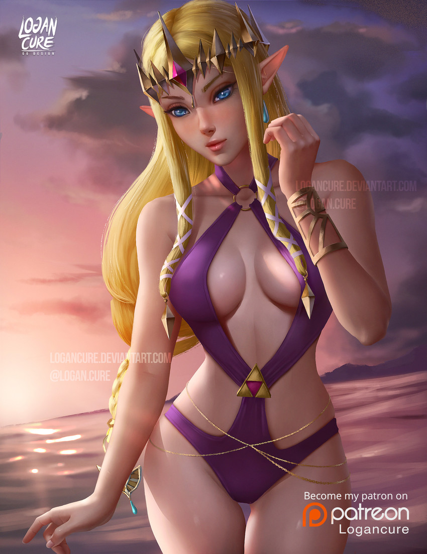princess zelda (the legend of zelda and 1 more) drawn by logan_cure
