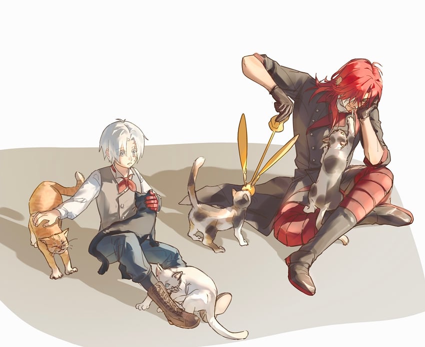 allen walker, timcanpy, and cross marian (d.gray-man) drawn by kllmsshyd
