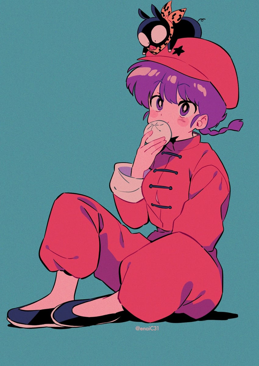 ranma-chan and p-chan (ranma 1/2) drawn by menma_(enaic31)