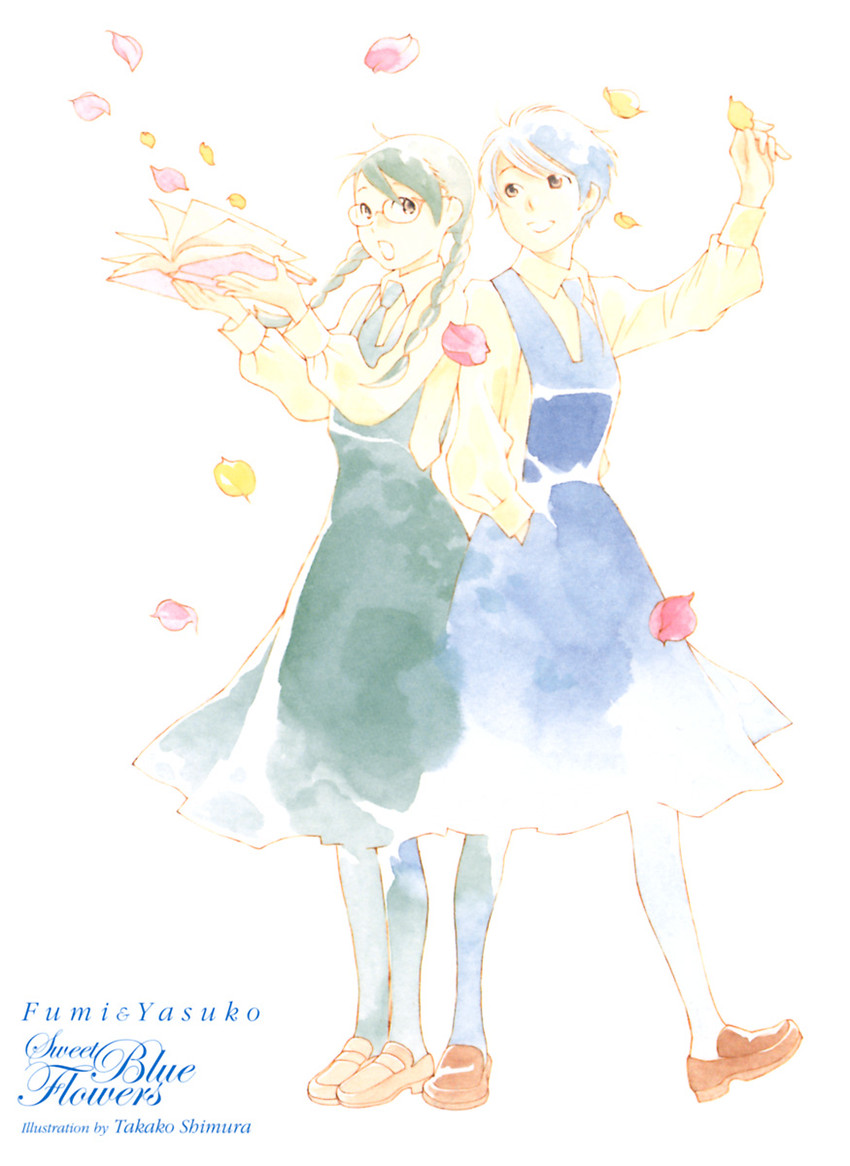 manjoume fumi and sugimoto yasuko (aoi hana) drawn by shimura_takako