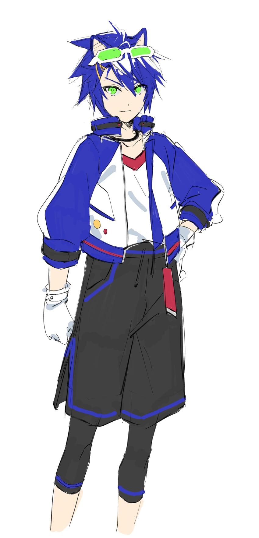 sonic the hedgehog (sonic and 1 more) drawn by banri_0917