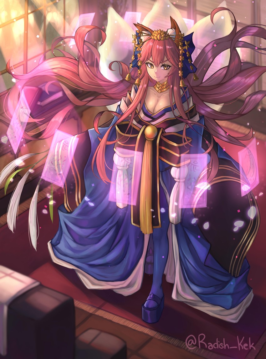 tamamo and tamamo no mae (fate and 1 more) drawn by radishkek