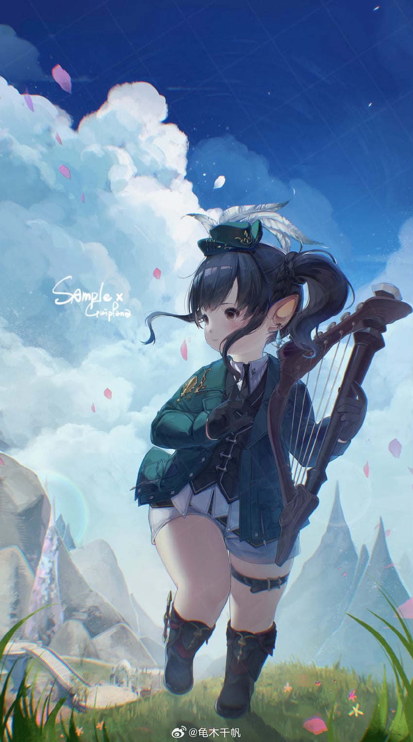 warrior of light (final fantasy and 1 more) drawn by guippang