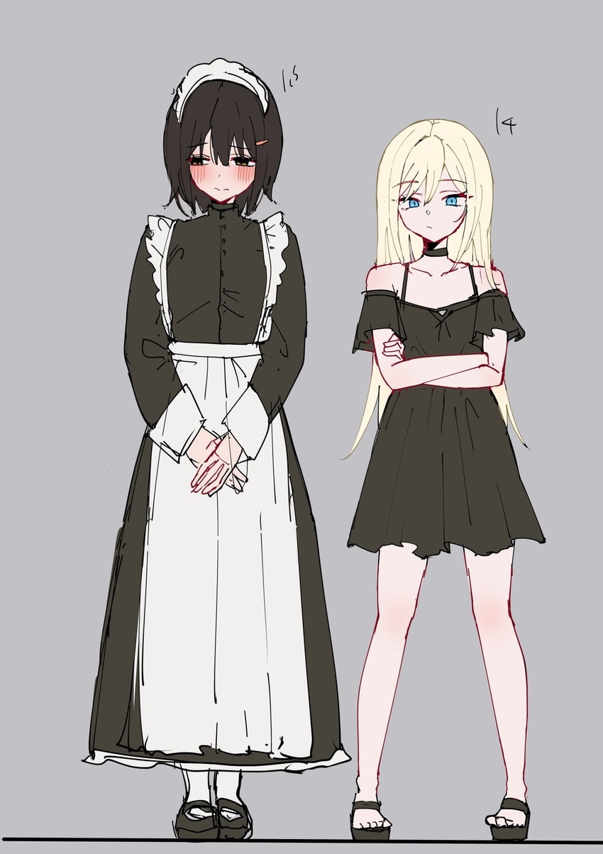 iris and yoko (original) drawn by piripun