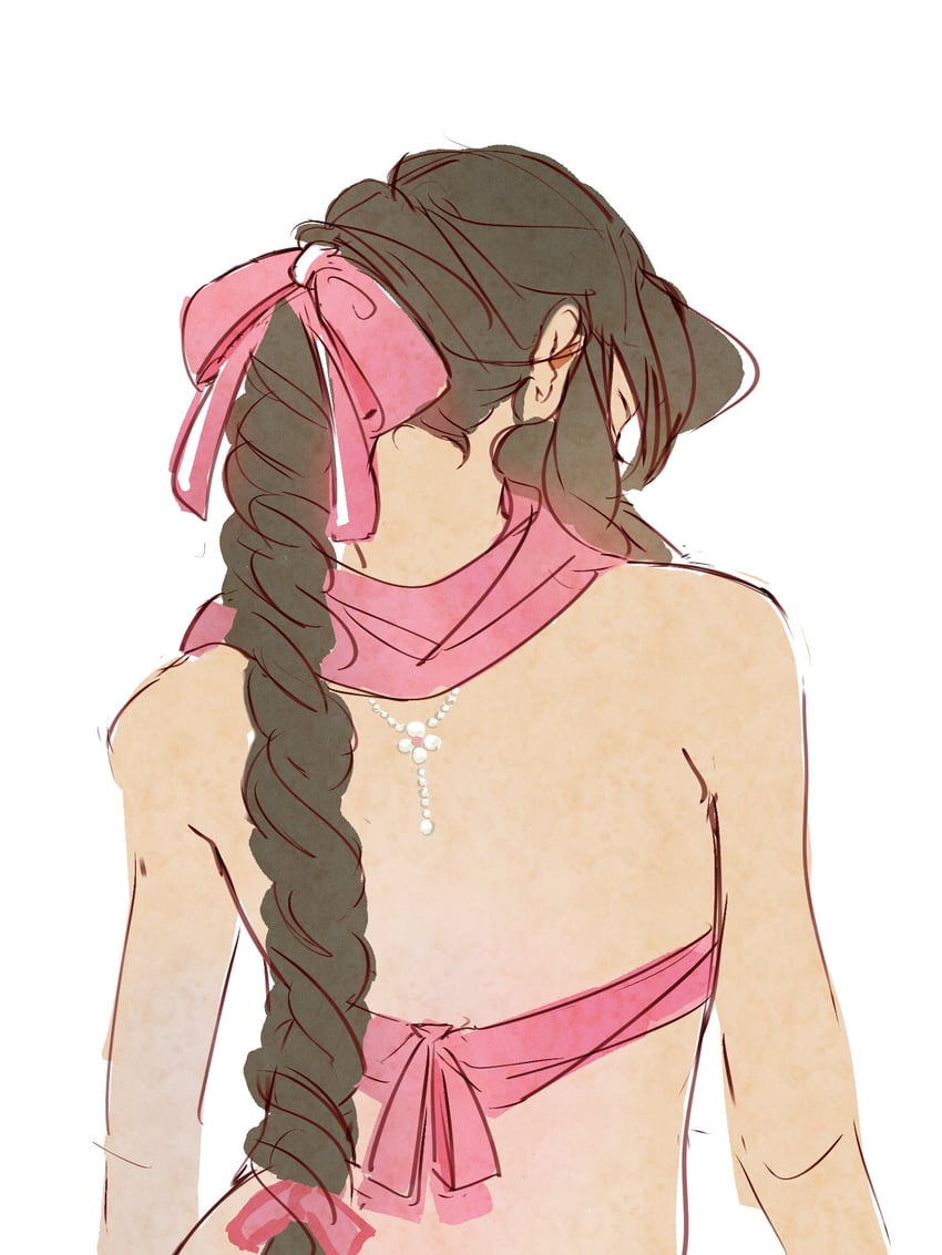 aerith gainsborough (final fantasy and 3 more) drawn by mmariesr