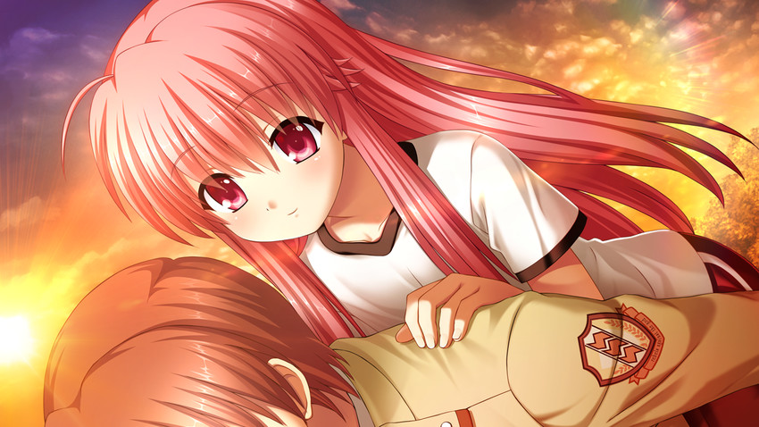 yui and otonashi yuzuru (angel beats!) drawn by na-ga