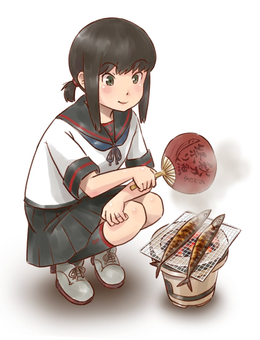 fubuki and fubuki kai ni (kantai collection) drawn by karasu_(naoshow357)