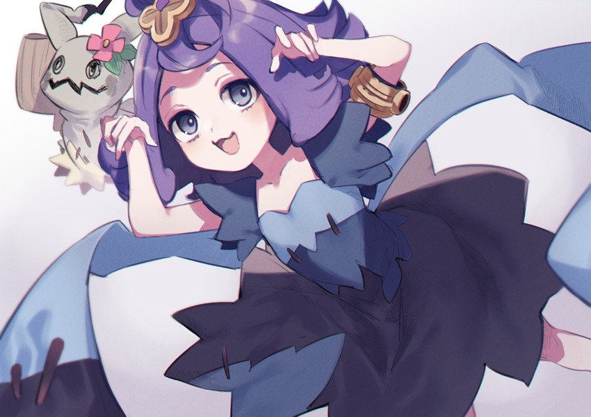 mimikyu and acerola (pokemon and 1 more) drawn by guru_(nicocco)