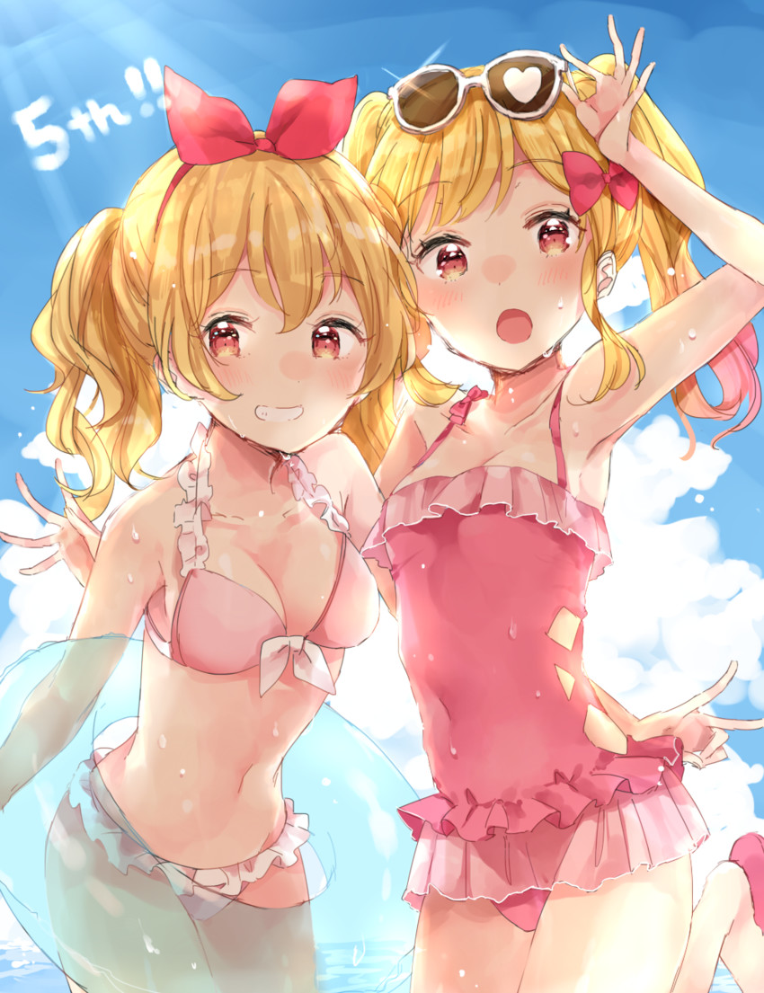 hoshimiya ichigo and nijino yume (aikatsu! and 1 more) drawn by tatsuyoshi_(zawahomura)