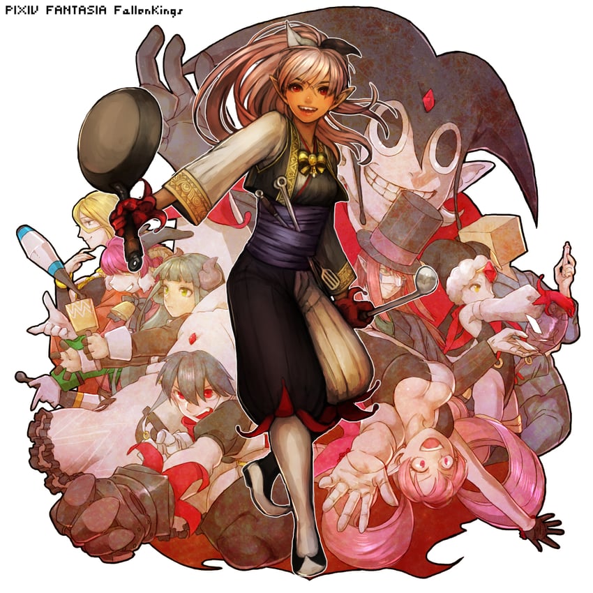 pixiv fantasia and 1 more drawn by akaneko_(redakanekocat)