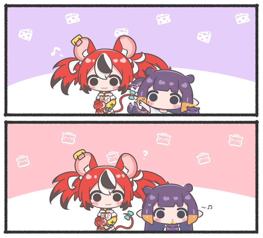 ninomae ina'nis, hakos baelz, takodachi, and mr. squeaks (hololive and 1 more) drawn by mpien