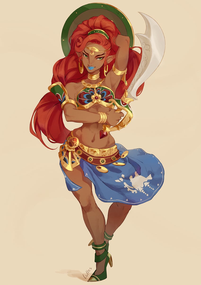 urbosa (the legend of zelda and 1 more) drawn by luisa_rafidi