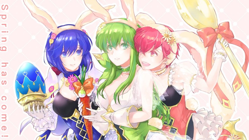 palla, catria, and est (fire emblem and 2 more) drawn by qumaoto